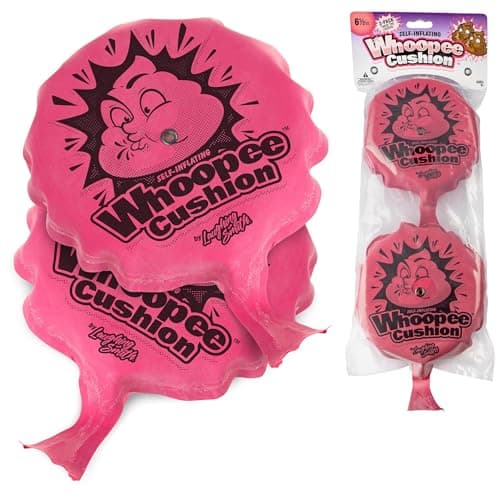 Laughing Smith 6 Whoopie Cushion Self Inflating 2pk Whoopee Cushions Bulk Party Favors for Kids Adults Woopie Toy Fart Sounds Noise Maker Birthday Goodie Bag Stuffers Prank Farting Toys