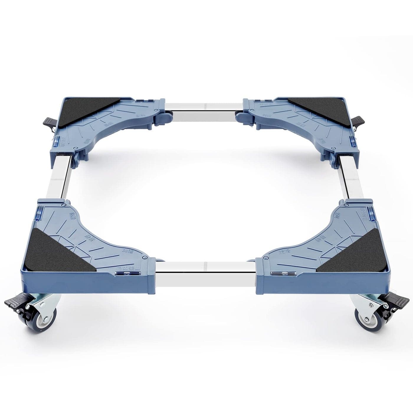 WBD WEIBIDA Adjustable Furniture Dolly with 4 DualLocking Wheels Universal Washing Machine Base Stand Square Appliance Mover for Refrigerator MiniFridge Washer Dryer Moving Cart