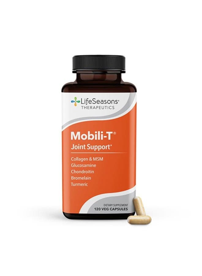 Mobili-T - Joint Support Supplement - Glucosamine Chondroitin MSM Collagen Bromelain & Turmeric - Reduce Swelling & Aches - Increase Range of Motion & Mobility - 120 Capsules