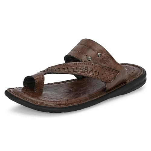 Centrino Men's Slippers | Kolhapuri Style Chappals with Soft Cushioned Footbed | Comfortable & Durable | Traditional Yet Stylish Footwear for Men 9541-2