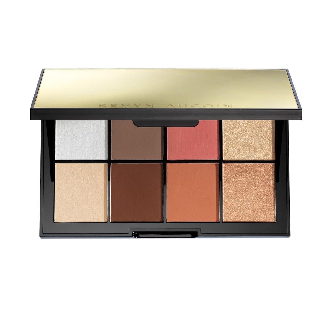 Kevyn Aucoin Sculpt and Define Contour Book: All-in-one makeup artist palette compact. Defines facial features. Eyes, cheekbone, nose & jawline. Highlighters to glow. All skin tones & shapes.