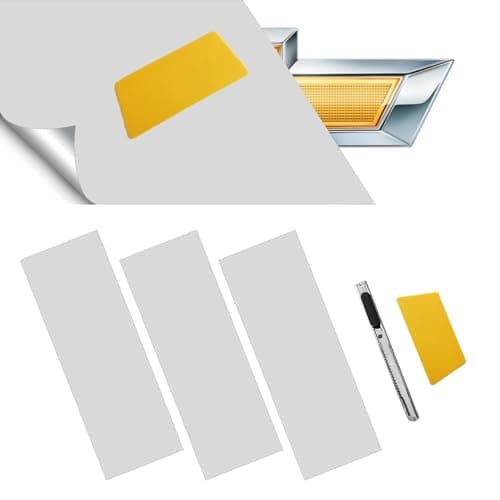 3PCS Silver Cut YourOwn Emblem Overlay DIY Decals for Chevy Compatible with Bowtie Logo Wrap Stickers