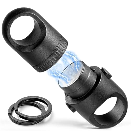 FEGVE Titanium Magnetic Quick Release Keychain, Anti-Drop Detachable Magnet Key Chain for Daily & Outdoor