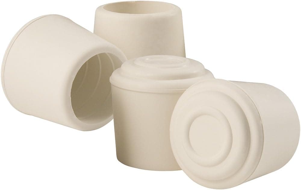 SoftTouch Rubber Leg Tip 4 Piece 114 White