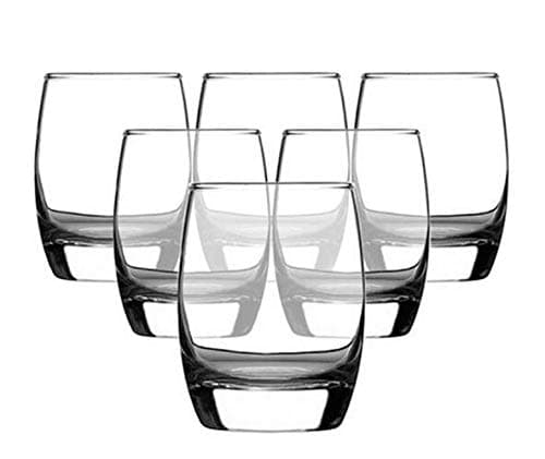 Homies International Round Oval Glass ,200 ML(Set of 6)