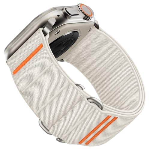 Suitisbest Sport Bands Compatible with Apple Watch Ultra Band 49mm 46mm 45mm 44mm 42mm Men Stretchy Nylon Sport Loop Strap with SHook for iWatch Series 11 10 9 8 7 6 5 4 3 2 1 SE 3 2 1 Ultra 3 2 1