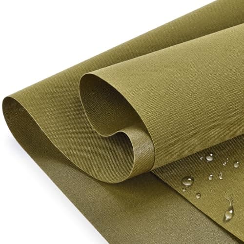 Waterproof Canvas Fabric 58 Wide 600D Upholstery Polyester Material Durable Indoor Outdoor Water Resistant Fabric for Furniture Cover Cushion Home Awning Tent Coyote Brown 1 Yard