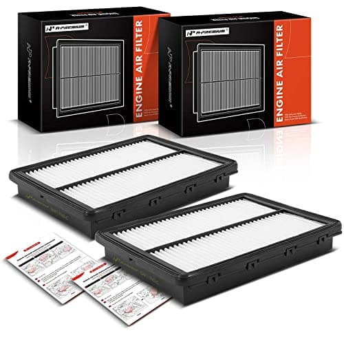 A-Premium 2-PC Engine Air Filter Compatible with Hyundai Santa Fe 2019-2020, Palisade, Santa Fe Sport & Kia Sedona 2015-2021, Sorento 2016-2020, Telluride 2020-2023, Rigid Panel, Replace# 28113A9100