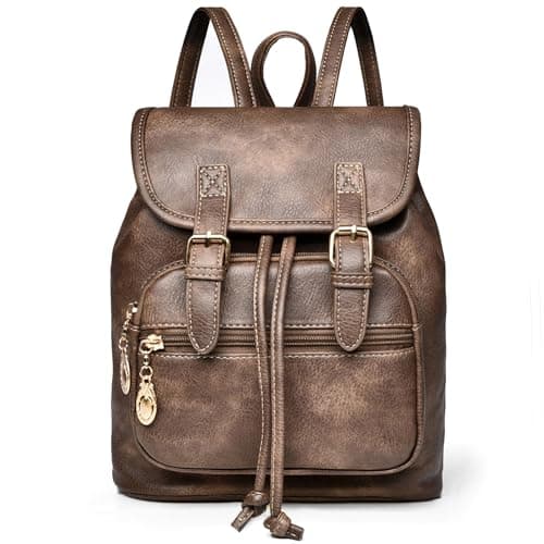 Dora & Liz Mini Backpack Purse for Women Leather Fashion Cute Small Backpacks Lightweight Travel Ladies Shoulder Bags