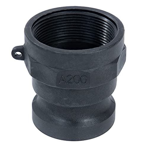 Quafwia 1 PC Poly Cam Lock Fittings 2 inch Standard Part A Cam Groove Hose Fitting 2 Camlock Fittings, 2" Male Aadapter x 2" Female Thread Camlock Fittings 2 inch