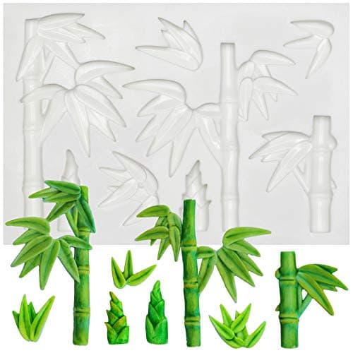 FUNSHOWCASE Bamboo Silicone Mold for Fondant Cake Border Decoration
