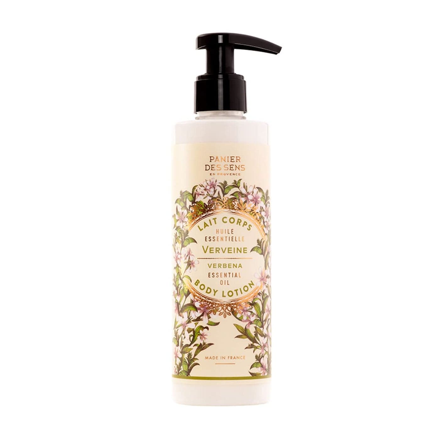 Panier des Sens Verbena Body Lotion for Dry Skin Hydrating Body Cream for Women Nourishing Fluid Body Moisturizer with Shea Butter Olive Oil 97 Natural Ingredients Body Care 845 Floz