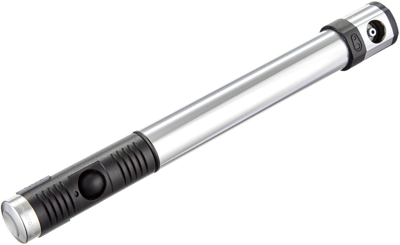 Klic Hand Pump w/Gauge - High Volume/High Pressure, Co2, Portable, Lightweight Bike Hand Pump for Presta and Schrader Valve