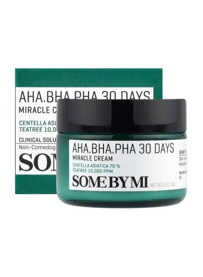 Aha Bha Pha 30 Days Miracle Cream, 2.11 Oz (60 G) Green 60grams