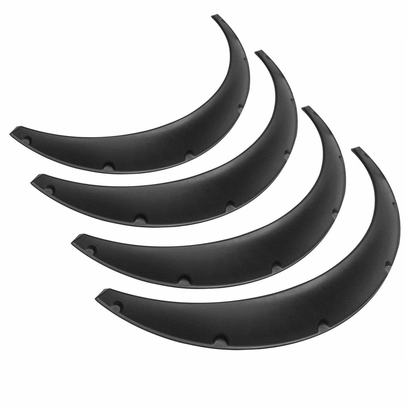 FSBNJKS 4Pcs 35 inch89cm Universal Flexible Car Fender Flares Extra Wide Body Wheel Arches Black