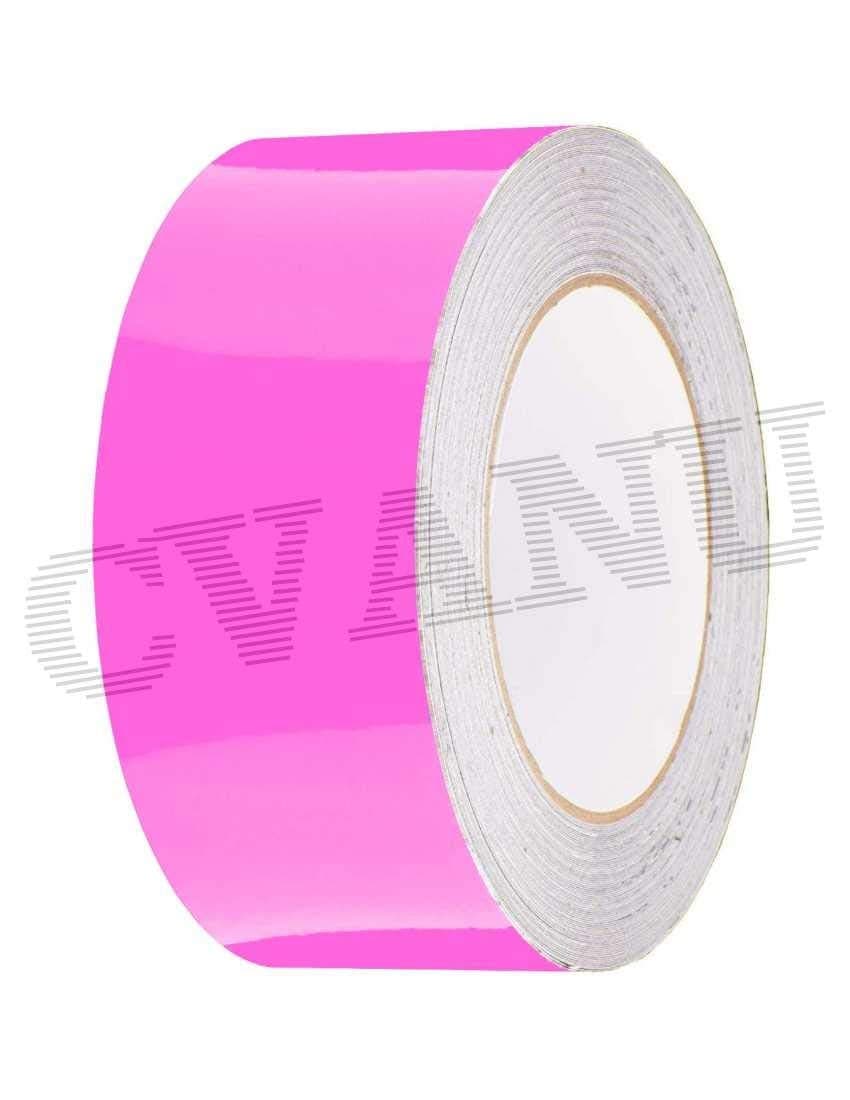 CVANU Pink Gloss Self- Adhesive Vinyl Tape Roll (Size 3inch X 50Feet)