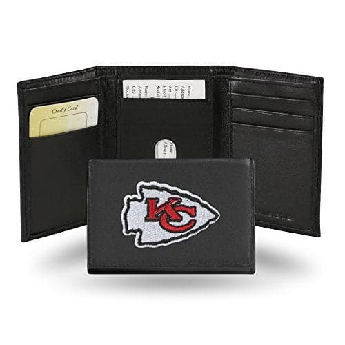 Rico Industries NFL Football Kansas City Chiefs Embroidered Tri-fold Wallet, 3.25 x 4.25-", Team Color