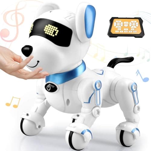Britik Robot Dog Toys for Kids 8 9 10 11 12 Remote Control Dogs Robot Dog for Kids 812 Pet Robotic Electric Toy Robotic Dogs Toys for 5 6 7 8 9 10 11 12 Years Old Boys Girls Blue