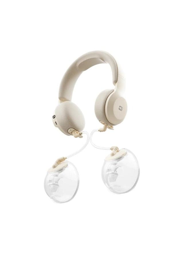 Rechargeable Neck-Hanging Double Breast Pump Set - Beige