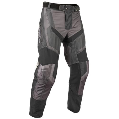 Rynox Unisex Dune Neo Offroad Regular Fit Mid Rise Pants Motorcycle Offroad Riding Regular Fit Pants with Abrasion Resistance and Active Ventilation-Black, Large