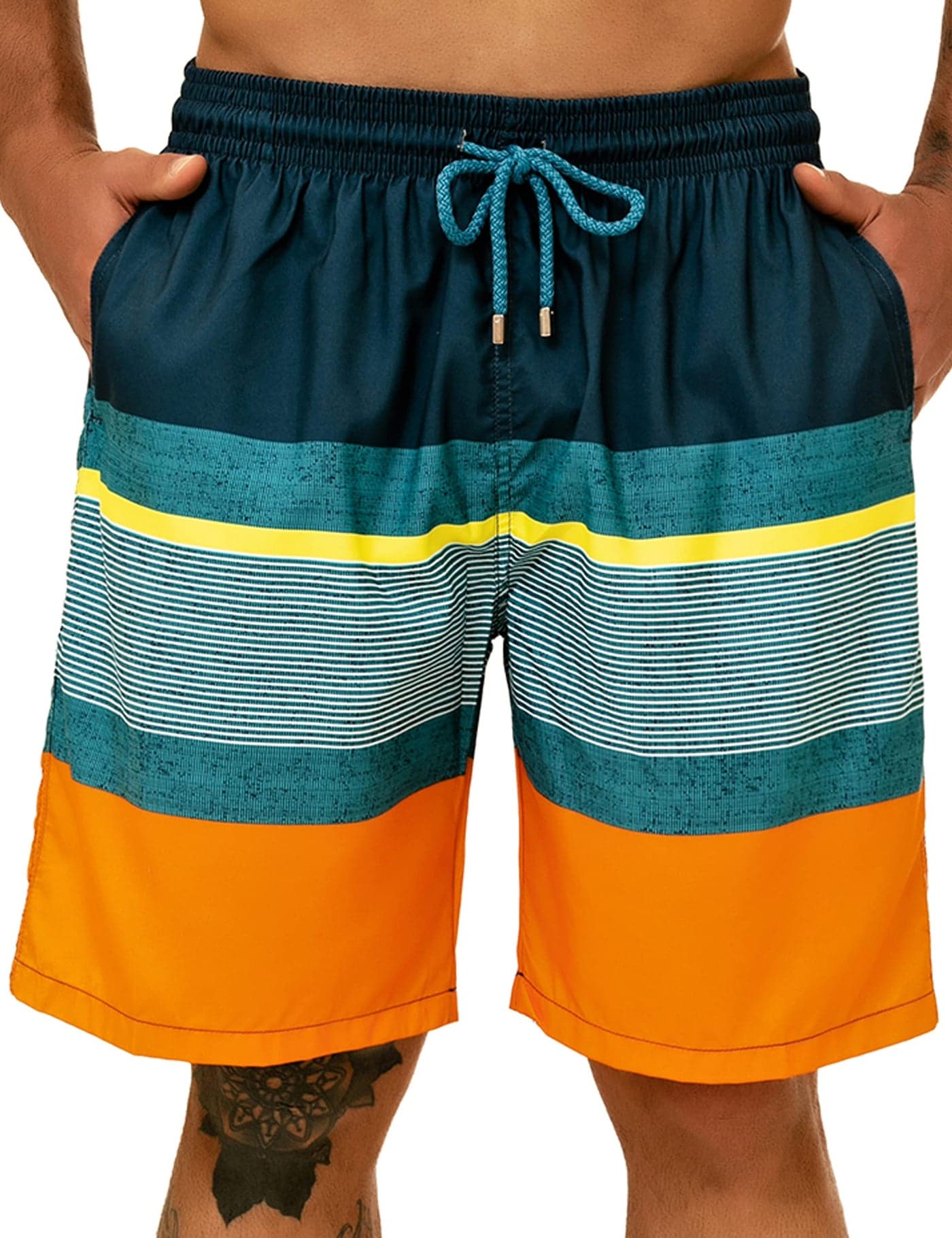 KAILUA SURF Big and Tall Mens Swim Trunks, 9" Mens Designer Bathing Suit Boardshorts