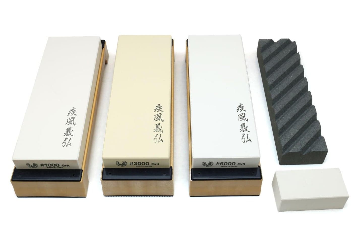 Yoshihiro Professional Grade Toishi Japanese Whetstone Knife Sharpener Water Stones SET