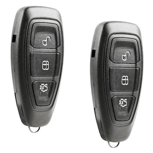 Replacement for 2011-2017 Ford C-Max Fiesta Focus 3-Button Keyless Entry Remote Key Fob KR55WK48801 (Set of 2)