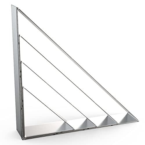4590 Degree Triangle Cookie Cutter Set 5 inch 4 inch 3 inch 2 inch Half Square Right Angle Triangle Geometric Frame Plaque Cookie Cutters Shapes Molds Stainless Steel