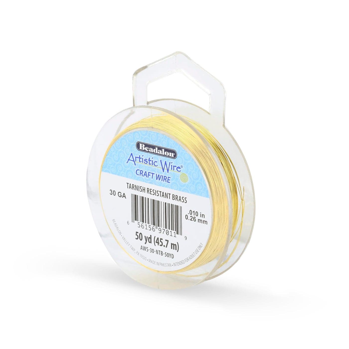 Artistic Wire 30 Gauge Tarnish Resistant Brass Craft Wire 50 yd