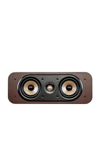 Polk Signature Elite ES30 Center Channel Speaker, Home Theater Speakers, Hi-Res Audio Certified, Dolby Atmos & DTS:X Compatible, 1" Tweeter & Two 5.25" Woofers, Dual Power Port Bass, Stunning Walnut