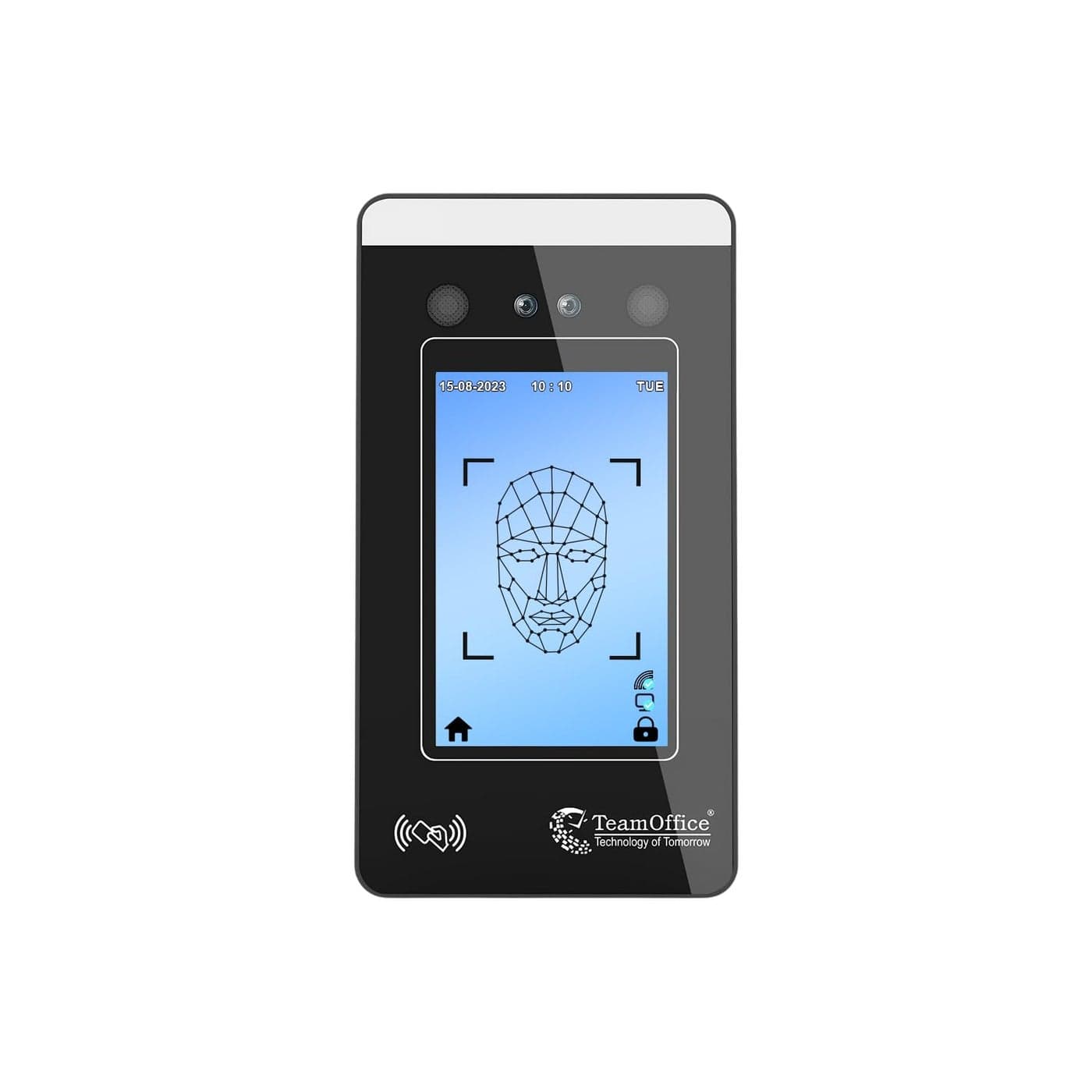Team Office Z912 Face Recognition Attendance Device with Dual Camera 1500 Users 15 Lakh Transactions Touch Display WiFi Cloud Compatible