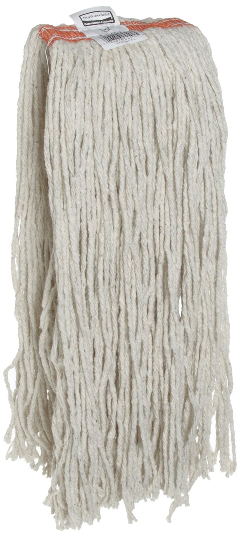 Rubbermaid Commercial Cut End Cotton Mop 20 Oz White Premium Heavy Duty Mop Head Wring and Rinse