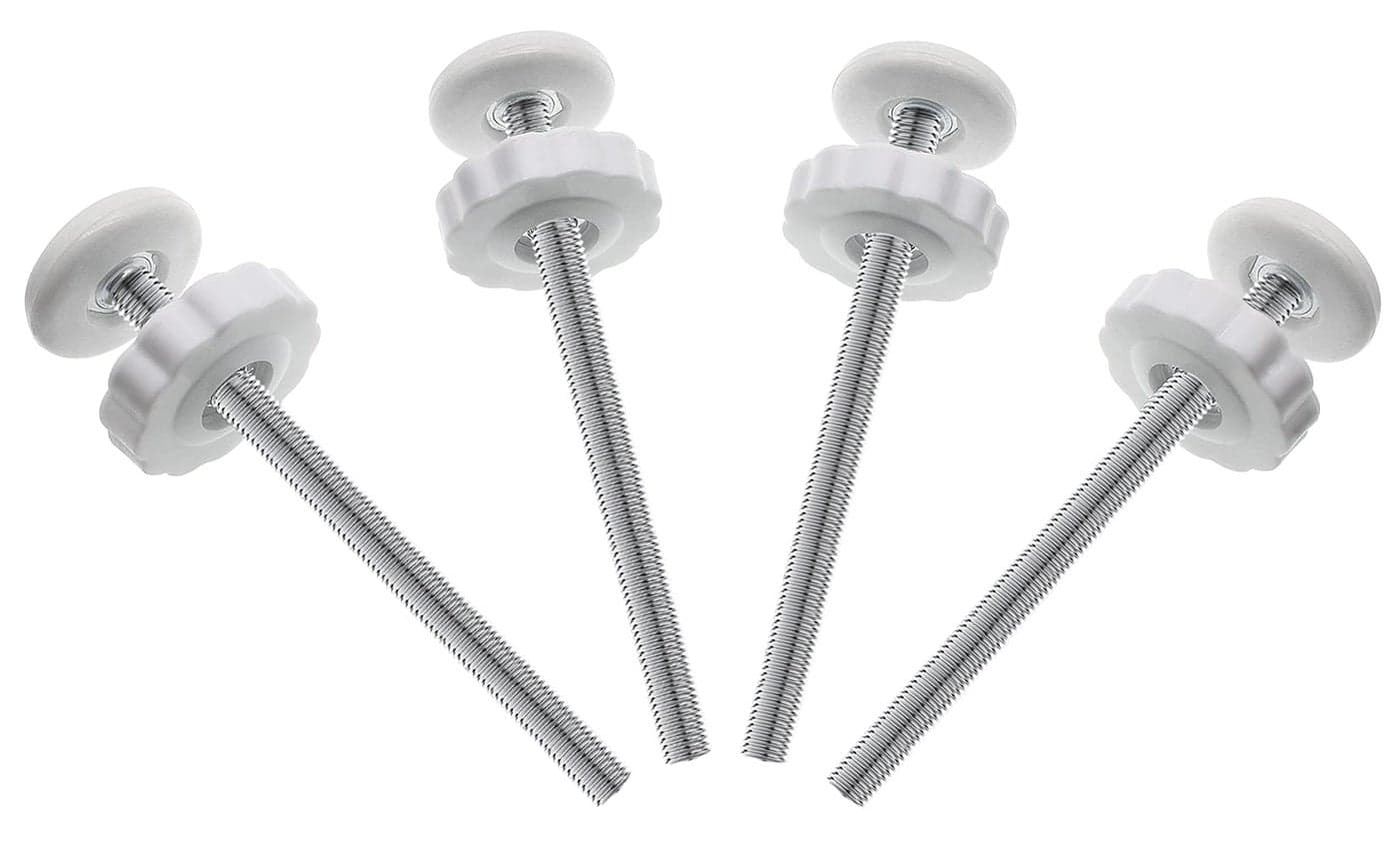 4Pcs Universal Baby Gate M8 8mm Replacement Bolt Extra Long Baby Tension Gate Extender White