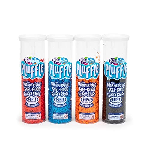 Educational Insights Pluffle® 4-Pack - Sensory Bin Foam Set, No Mess Alternative to Sand Toys & Slime for Toddlers at Home or in The Classroom, Fun Sensory Table Filler, Gift for Kids Ages 3+
