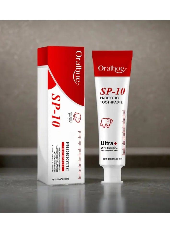 Sp-10 Fresh Breath Toothpaste, Sp-10 Toothpaste Whitening, Sp-10 Whitening Toothpaste, Sp-10 Probiotic Toothpaste for Whitening, Stain-Removing Probiotic Toothpaste, Fresh Breath Toothpaste 2pcs