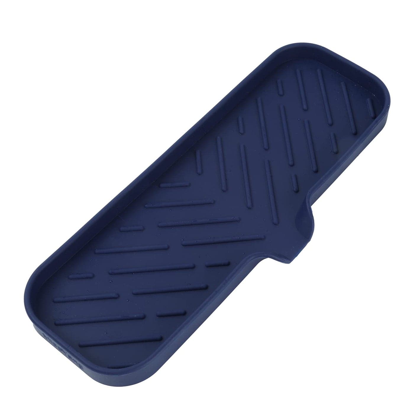 MicoYang Silicone Bathroom Soap Dishes with Drain SpoutKitchen Sink OrganizerSponge HolderDish Soap TrayPerfect for DispenserScrubberBottleCup on Sink or CounterNavy Blue 124