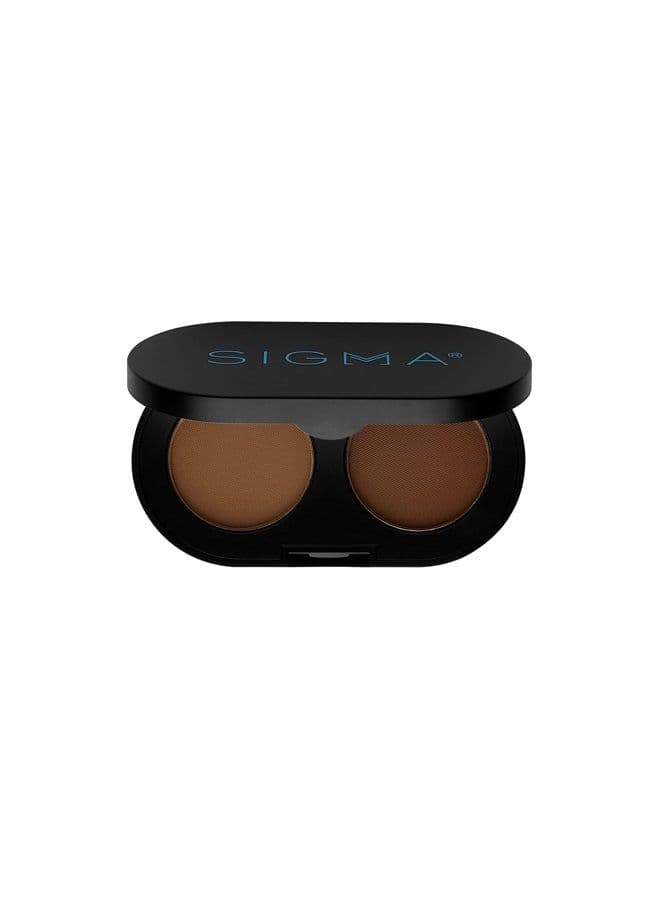Color + Shape Brow Powder Duo - Eye Brow Palette for Natural, Defined Brows - Dark and Light Brow Powder to Tint and Highlight - Vegan, Paraban Free, Sulfate Free Brow Make Up - Mirror In