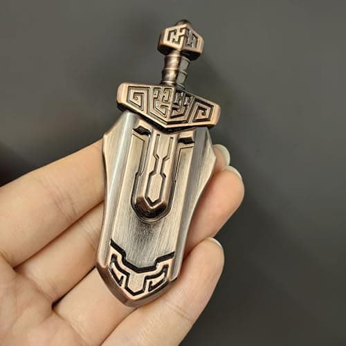 TConceal Bronze EDC Sword Decompression Toys Fidget Sliders Fidget Toys Stress Relief Adults Magnetic Metal Toys