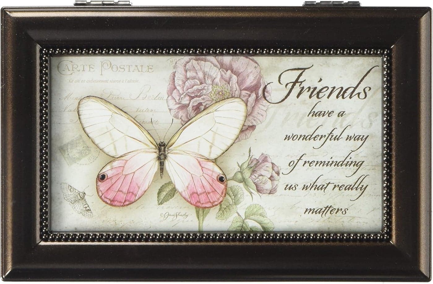 Carson Home Accents 18286 Friends Jane Shaky Music Box 6Inch by 4Inch by 212Inch