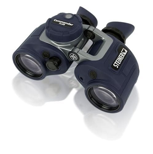 Steiner Optics Commander 7x50 Marine Binoculars with Integrated HDStabilized Compass Professional Waterproof Boating Optics with SportsAutoFocus German Qaulity and Heritage Warranty