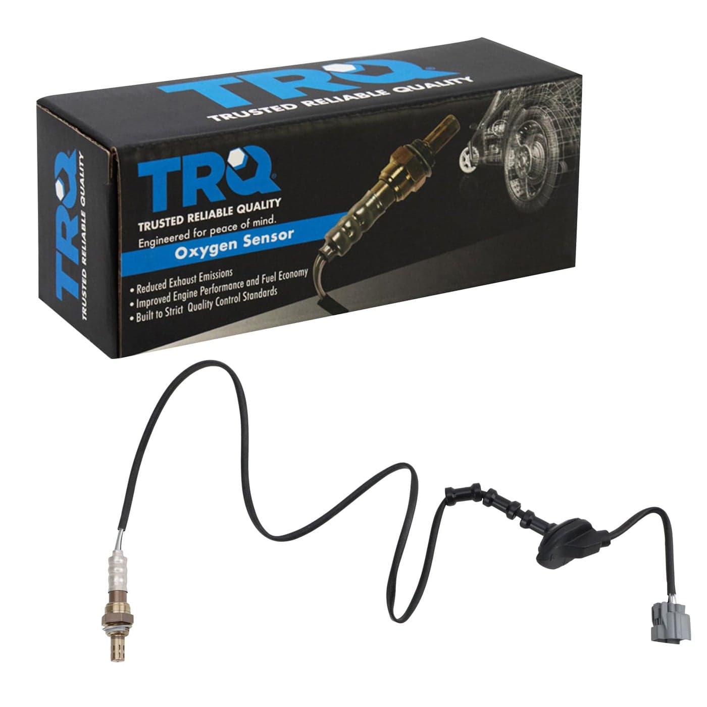TRQ O2 Oxygen Sensor 4 Wire NarrowBand Downstream Bank 1 Sensor 2 Compatible with 20032007 Honda Accord L4 24L 20042008 Acura TSX L4 24L