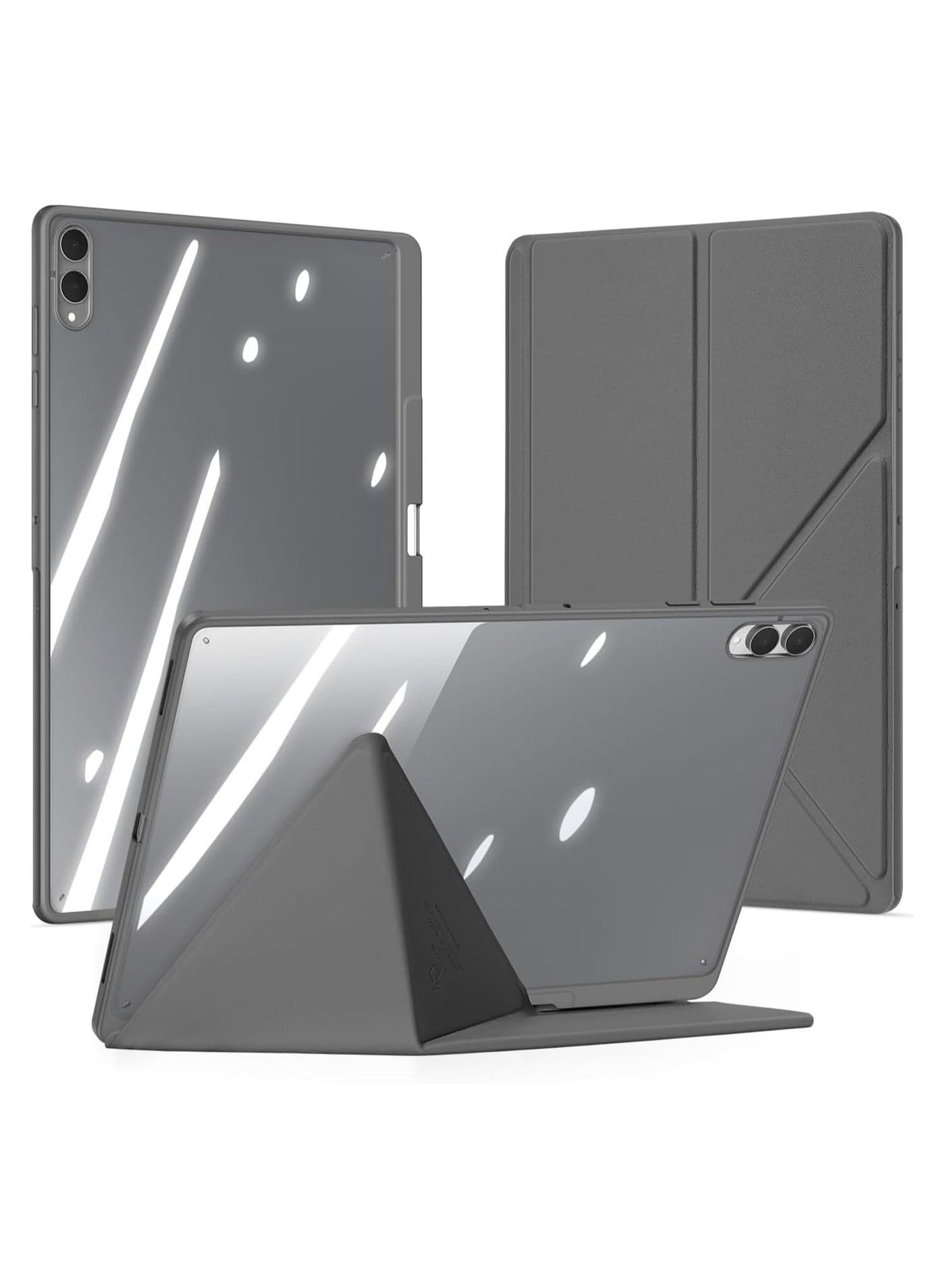 Samsung Galaxy Tab S11 Ultra 14.6-inch 2025 Model SM-X930/X936B Tablet Case Y-fold Detachable PU Leather Case Transparent Back Cover with Pen Holder Auto Wake/Sleep Function