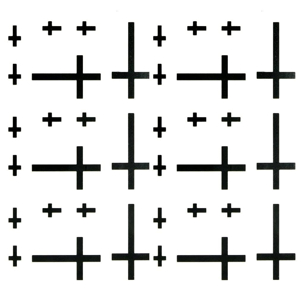 Oottati Small Cute Temporary Tattoo Cross Finger Wrist Set of 2