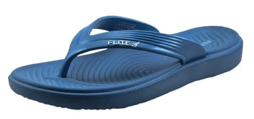 Flite EVA Slippers for Women | Lightweight & Comfortable Daily Use Flip-Flops | Soft Cushioned Sole | Water-Resistant & Anti-Skid Sandals (Blue, UK Footwear Size System, Adult, Women, Numeric, Medium, 4)