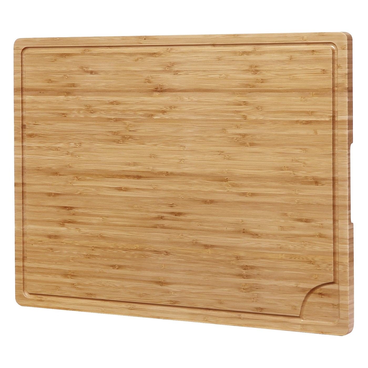 Fashionwu 24 x 18 Inch Wooden Cutting Boards for Kitchen 60 cm Extra Large Bamboo Cutting Board with Juice Groove 08 Thick Butcher Block for Meat Vegetables Large Charcuterie Board