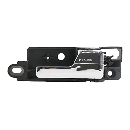 DEAL Rear Passenger Right Side Interior Door Handle Compatible with 0612 Ford Fusion 0611 Mercury Milan 06 Lincoln Zephyr 0712 Lincoln MKZ Black Base Chrome Lever Replaces 6E5Z5422600AE 81703