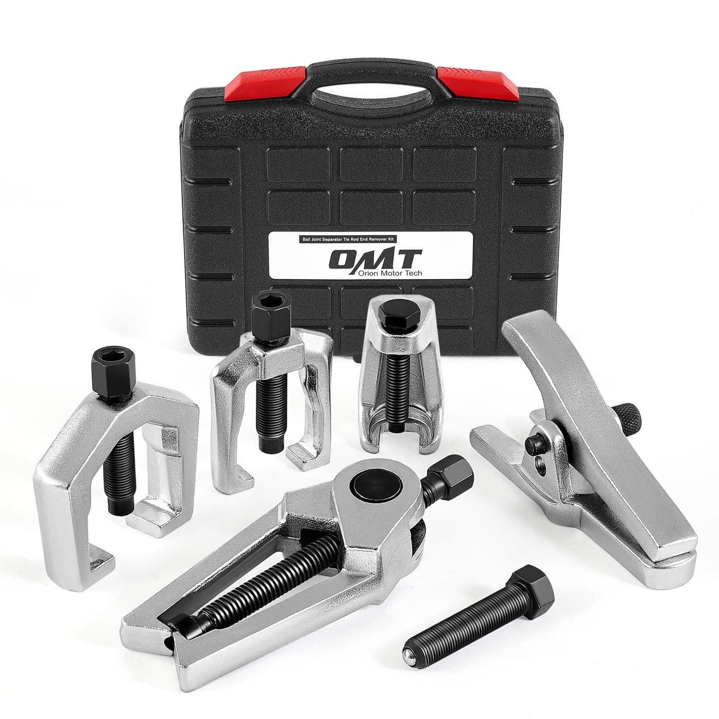 Orion Motor Tech 5in1 Ball Joint Separator Pitman Arm Puller Tie Rod End Tool Set for Front End Service Splitter Removal Kit BS06