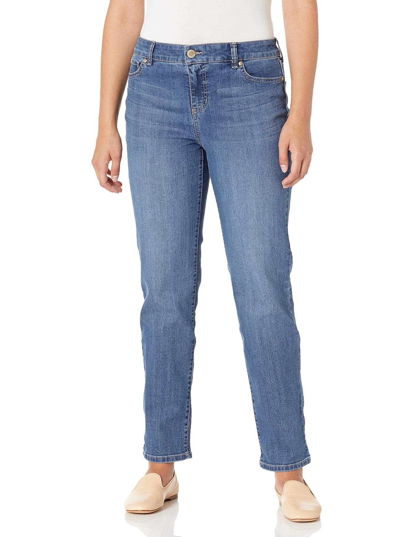 Bandolino Women's Mandie Signature Fit 5 High Rise Jean, Sonora, 14 Short