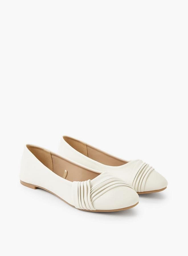 Women Pleated Ballerina Shoes