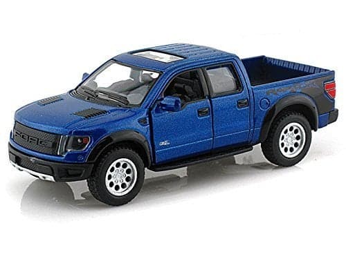 KiNSMART 2013 Ford F-150 SVT Raptor Supercrew 1:46 Scale 5" Die Cast Metal Model Toy Truck (Blue)